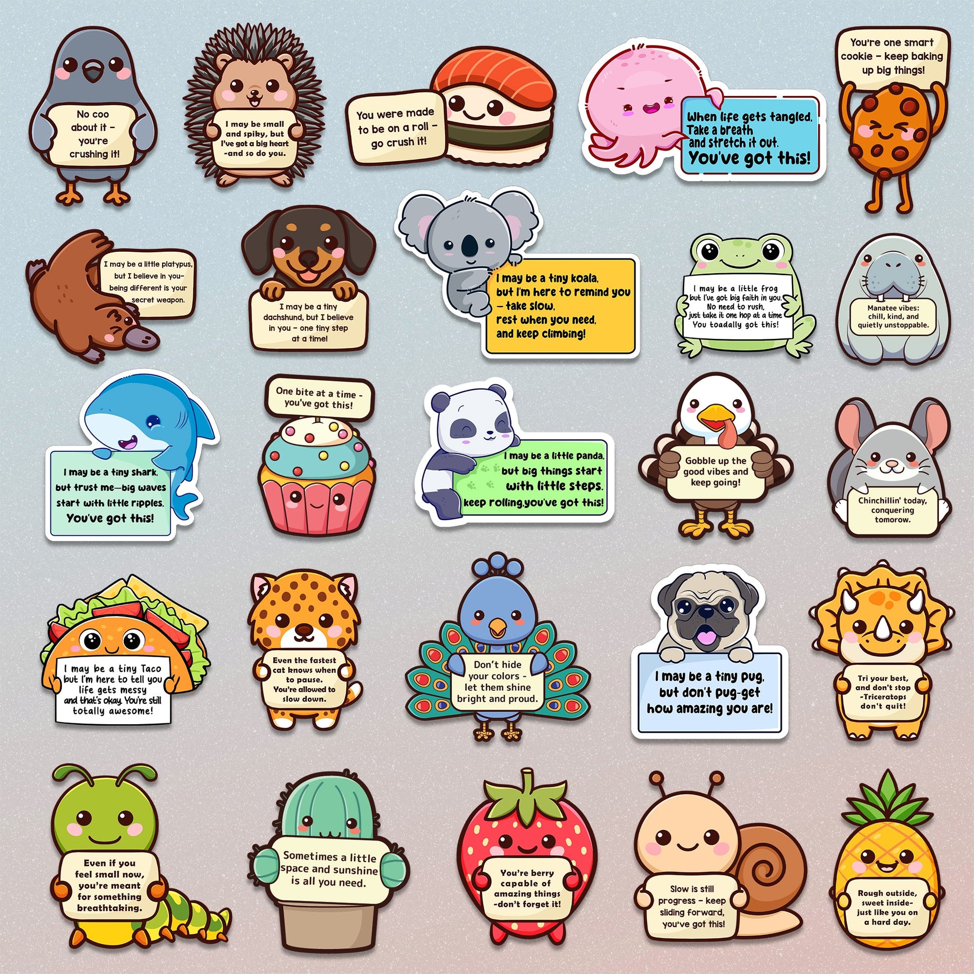 100PCS Emotional Support Animal Stickers