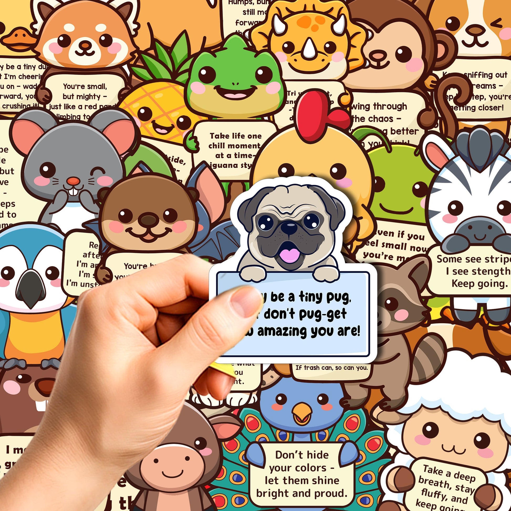 100PCS Emotional Support Animal Stickers