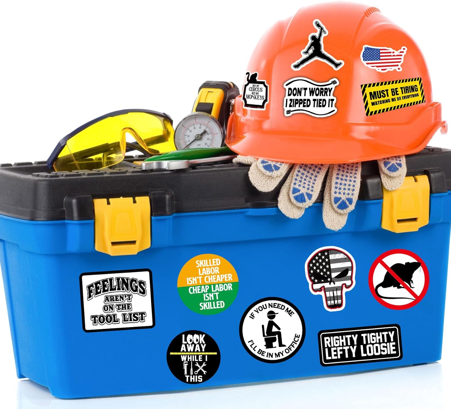 150 PCS Funny Hard Hat Stickers for Adults
