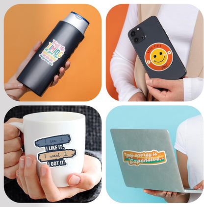 300Pcs Holographic Motivational Stickers Positive
