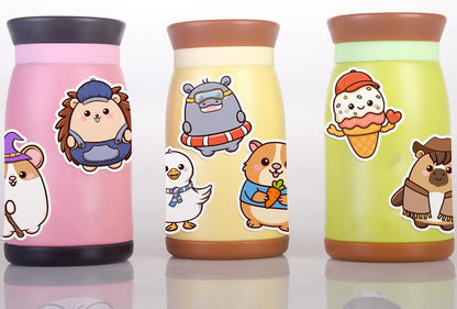 156/308 Pcs Animal Stickers for Kids