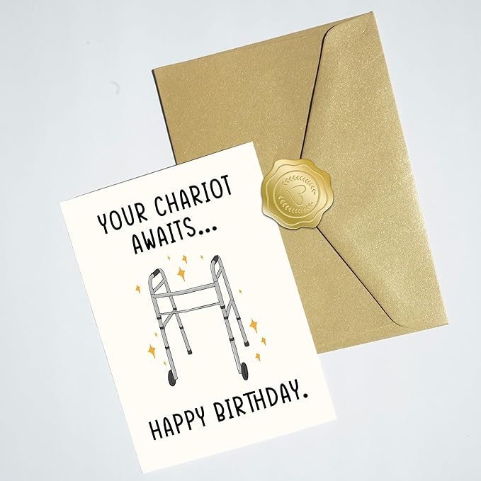 Your chariot awaits - Funny Birthday Card