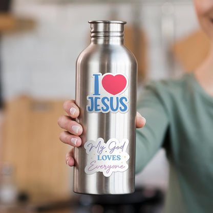 God Is Greater – 130-Piece Inspirational Scripture Sticker Collection by Puraesla