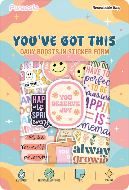 You’ve Got This – Glitter Affirmation Sticker Pack (300pcs) by Puraesla