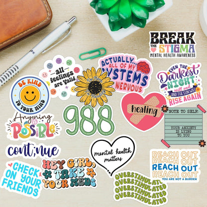 150 PCS Mental Health Matters Stickers Pack