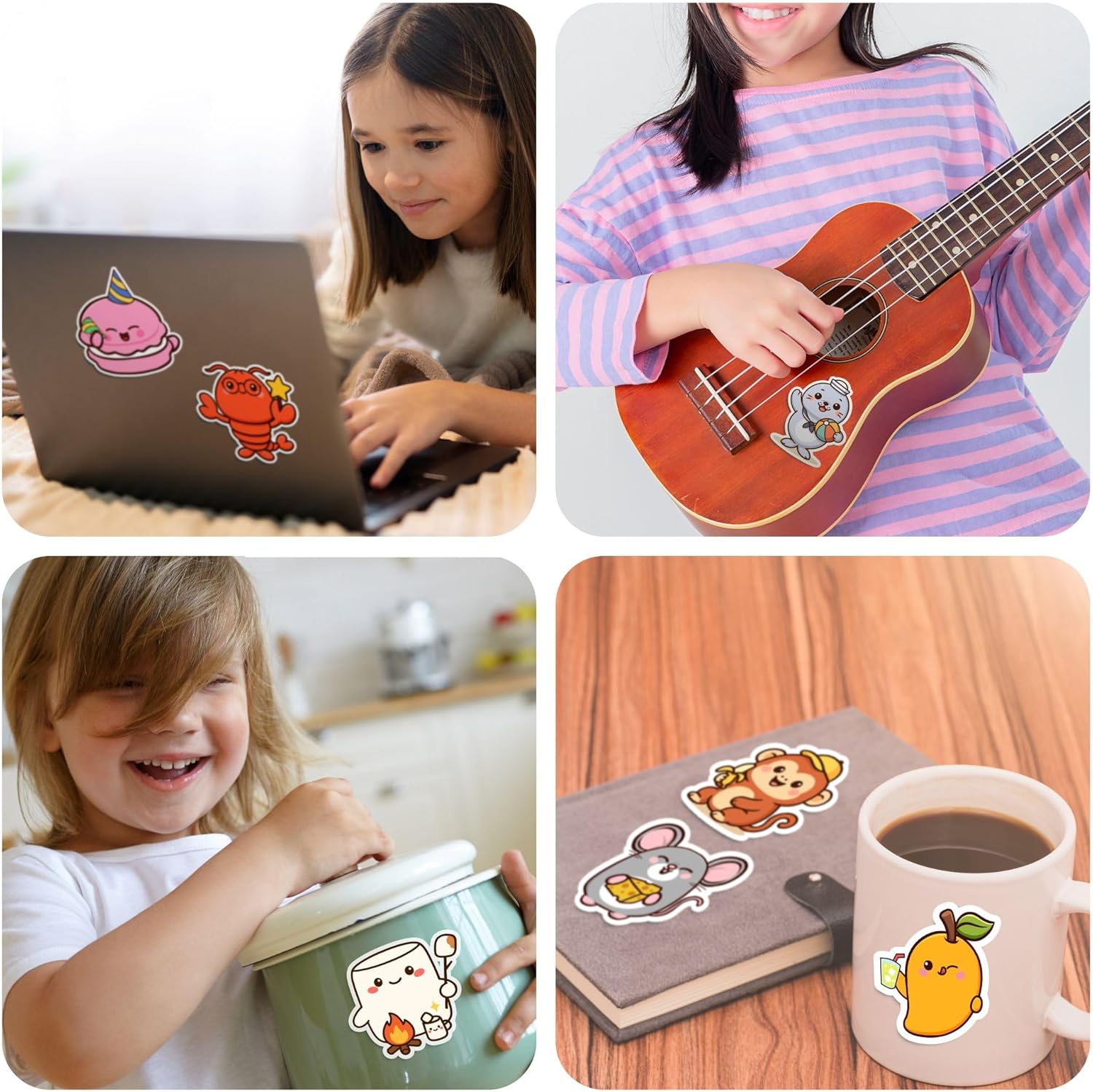 156/308 Pcs Animal Stickers for Kids