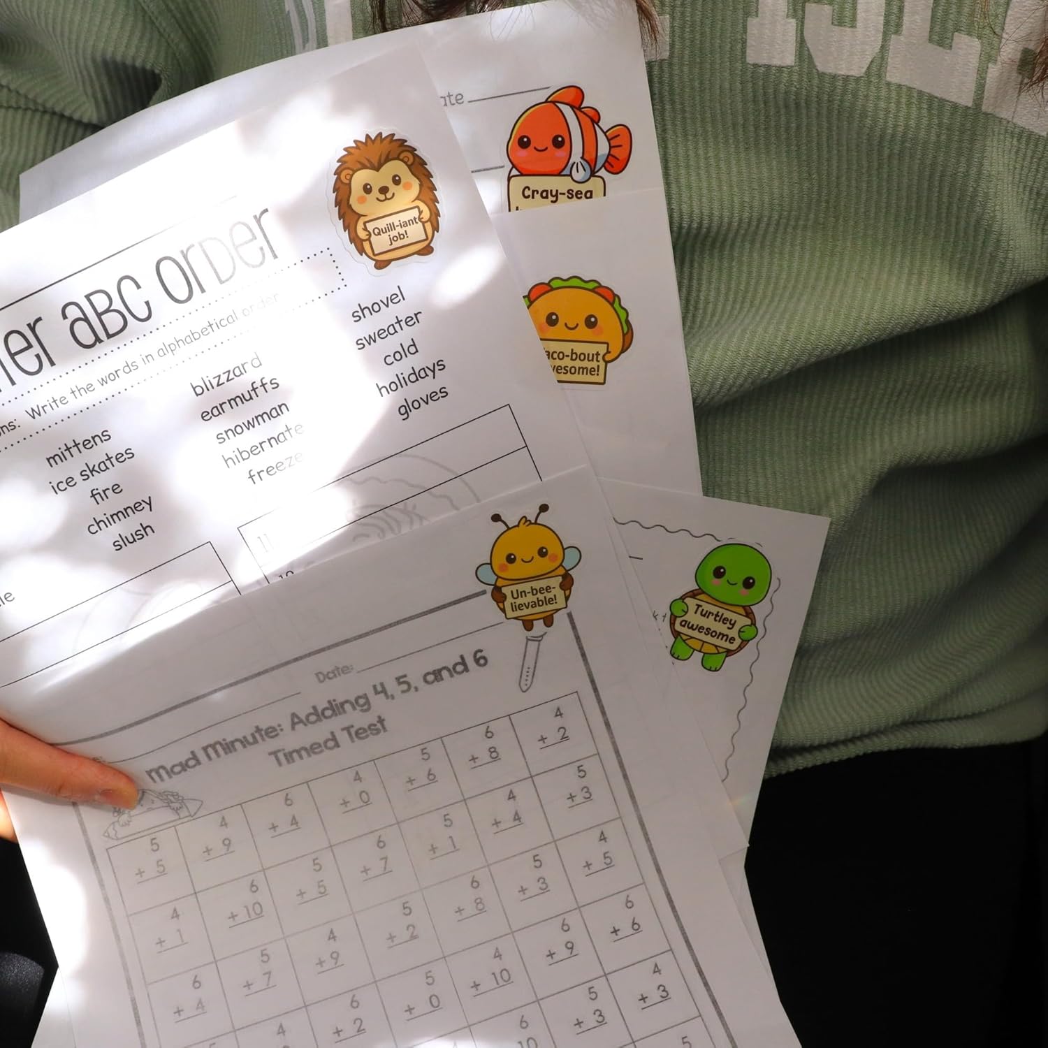 800PCS Punny Teacher Stickers, Positive Bulk Classroom