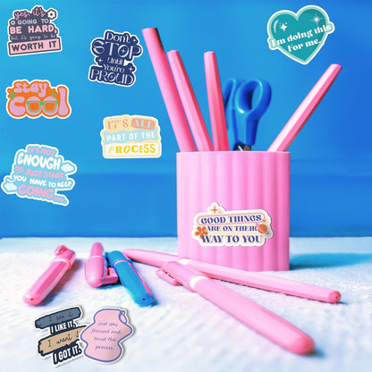 300Pcs Holographic Motivational Stickers Positive