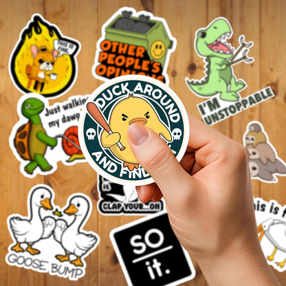73 Pcs Funny Stickers for Adults Dirty Humor, Waterproof