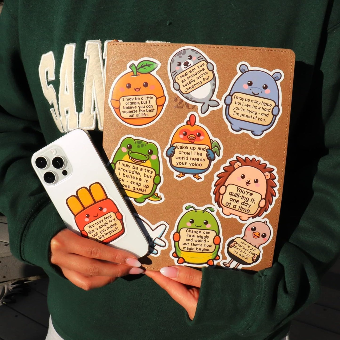 200Pcs Emotional Support Buddies Stickers