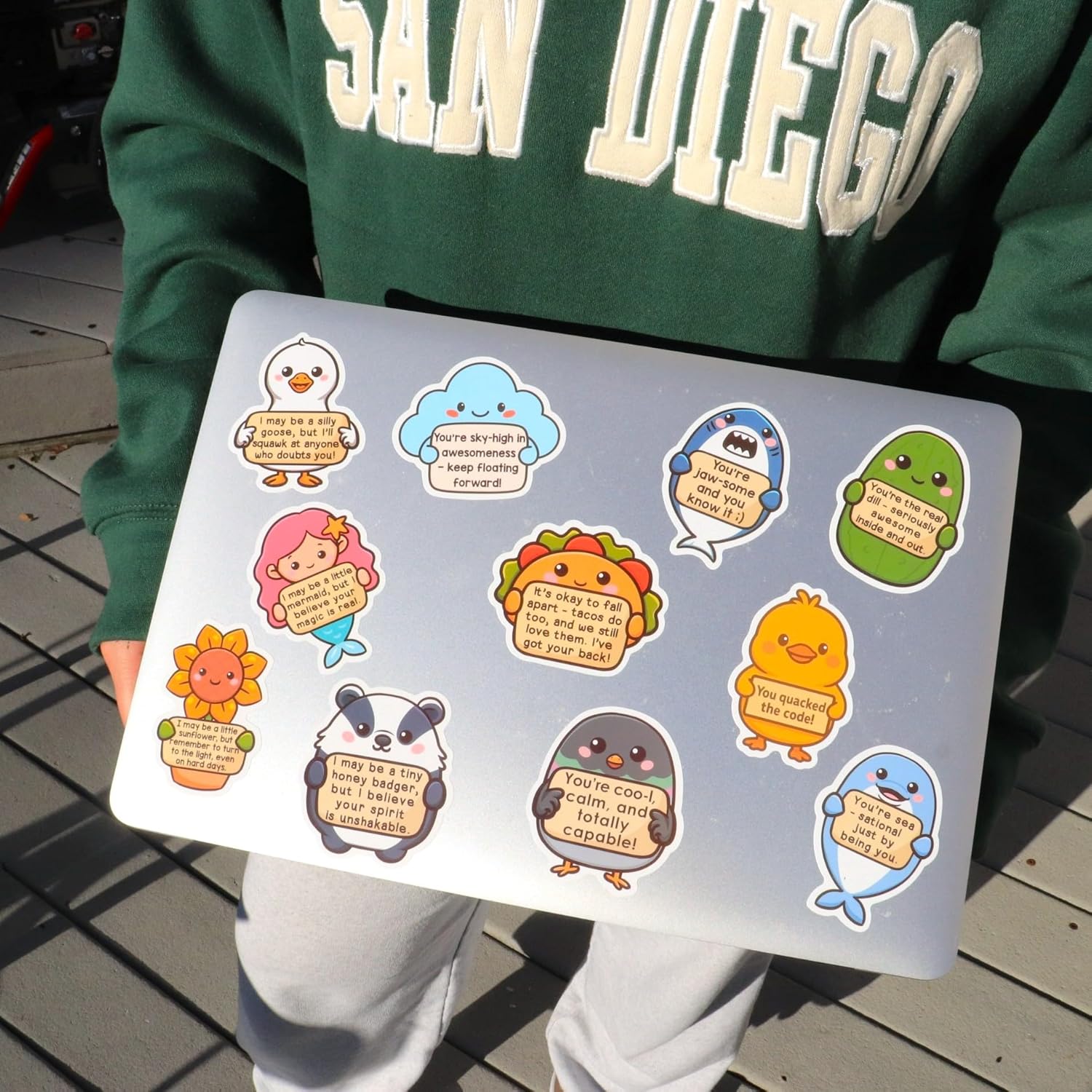 200Pcs Emotional Support Buddies Stickers