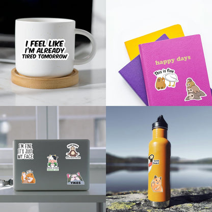 73 Pcs Funny Stickers for Adults Dirty Humor, Waterproof