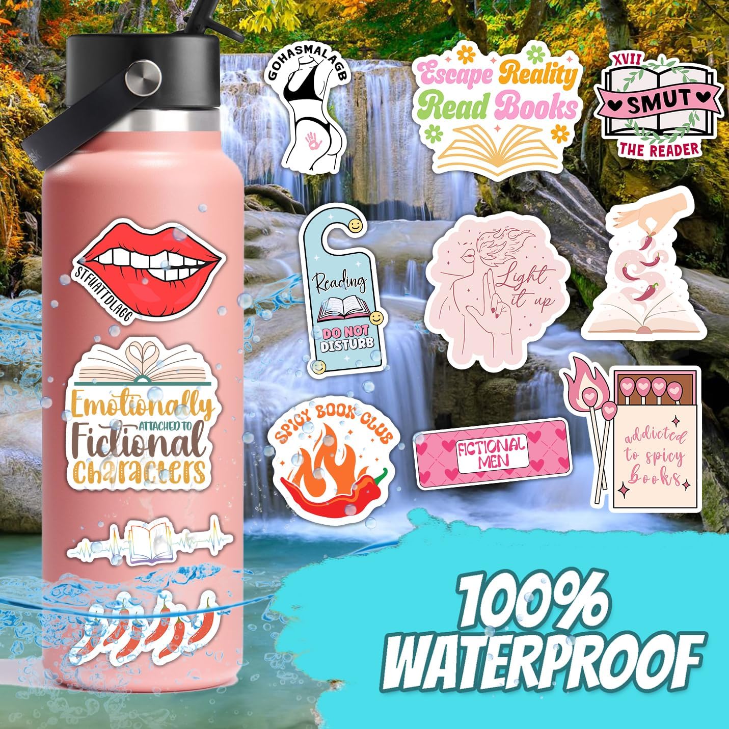 120 PCS Romance Book Stickers for Kindle