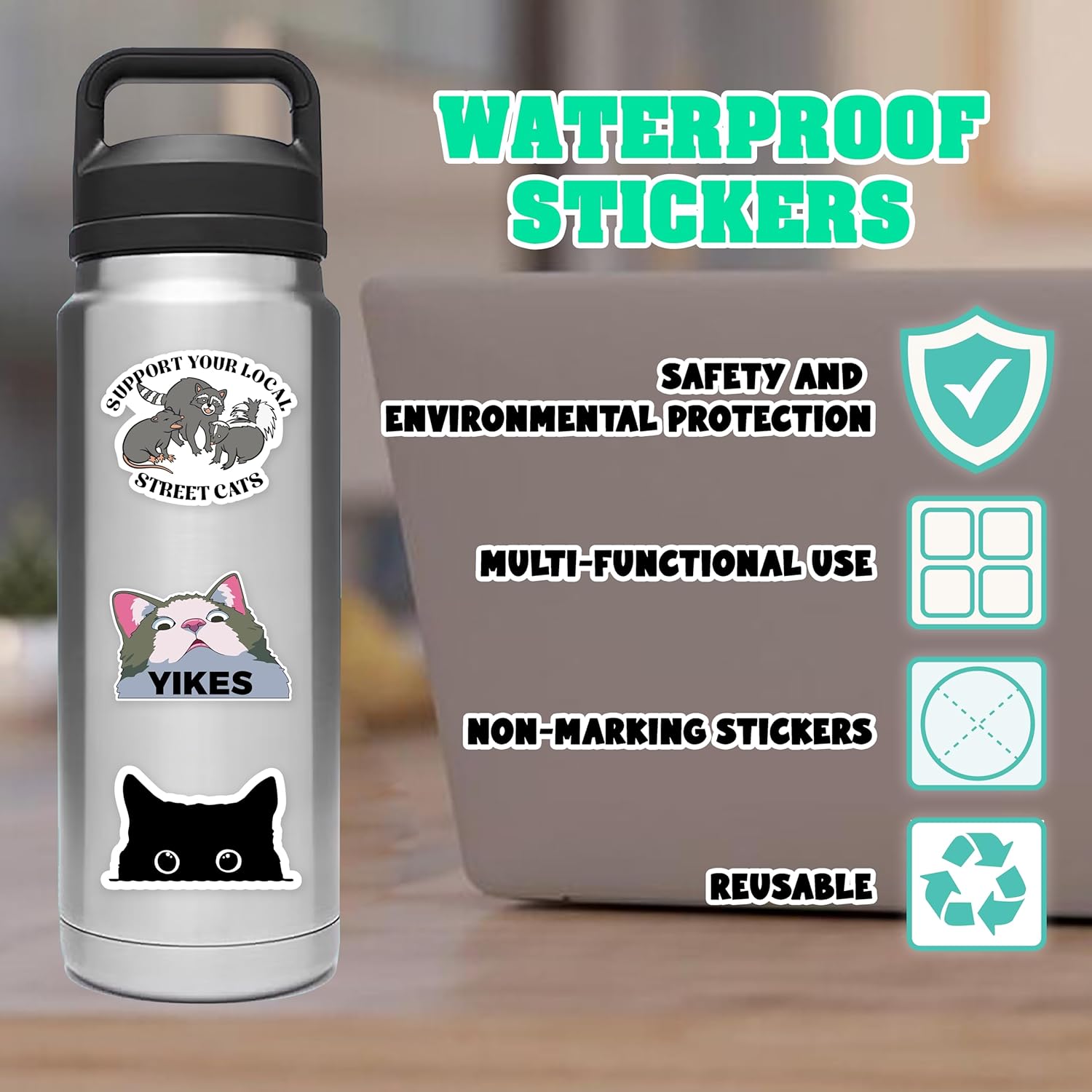 400 PCS Funny Quote Stickers for Adults
