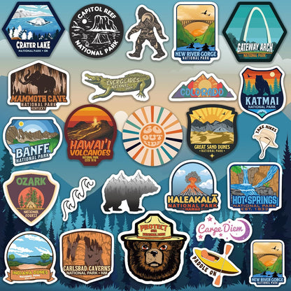 156 Pcs National Parks Sticker Pack