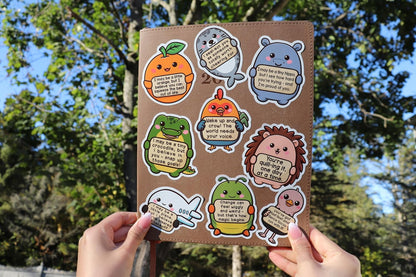 200Pcs Emotional Support Buddies Stickers