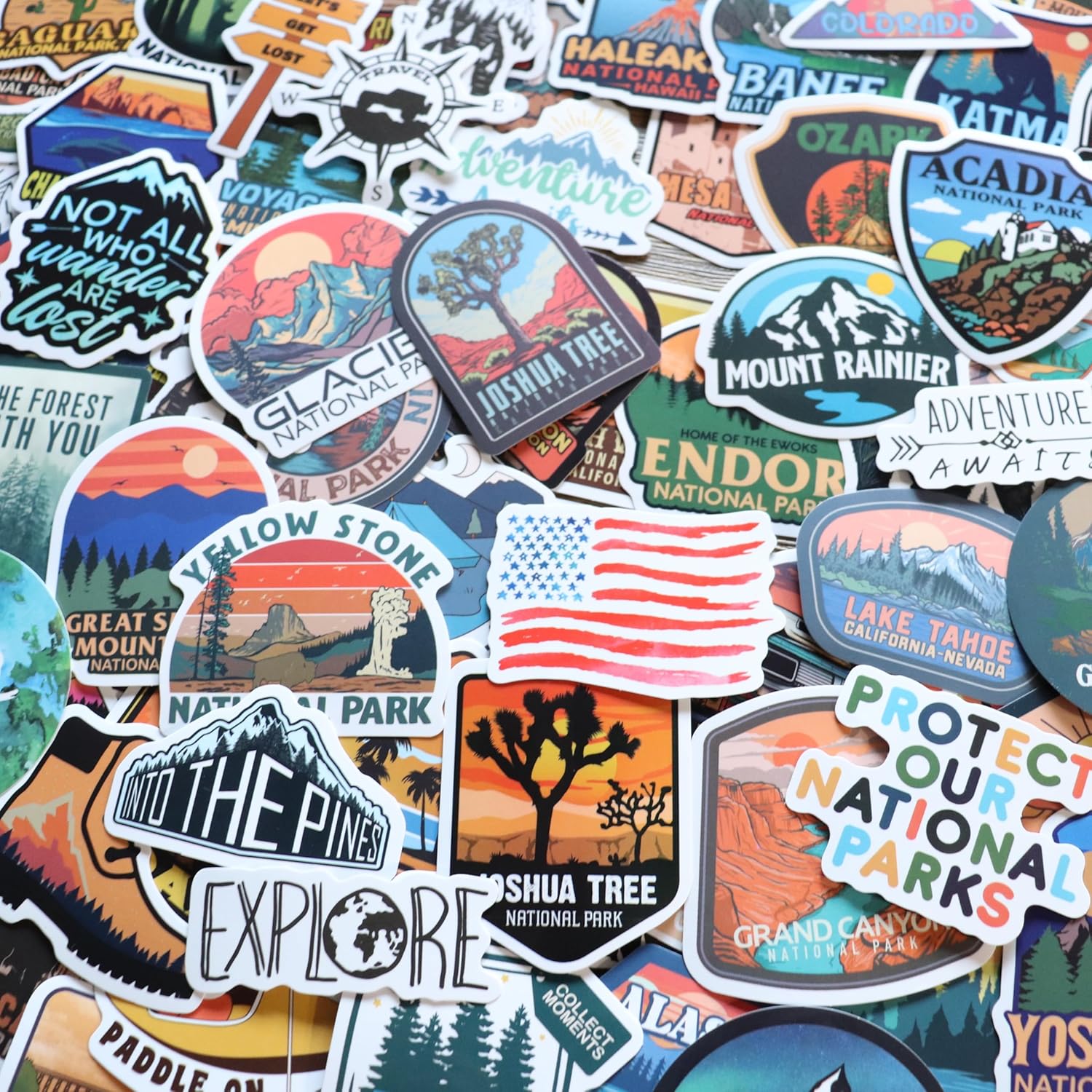 156 Pcs National Parks Sticker Pack