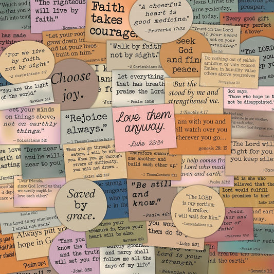 156PCS Bible Verse Stickers