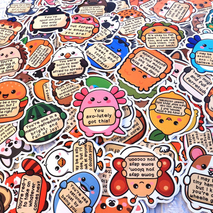 200Pcs Emotional Support Buddies Stickers