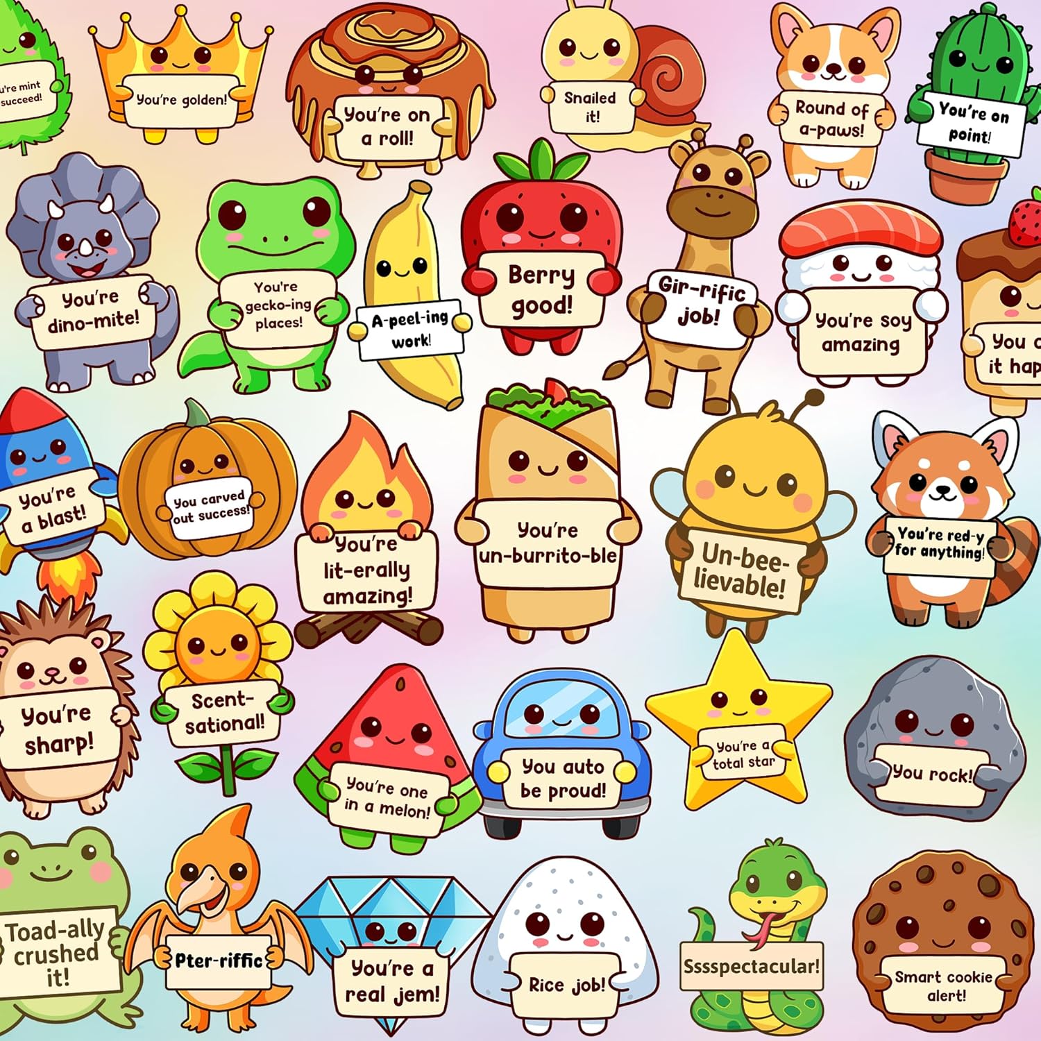 200PCS Punny Pals Stickers for Kids