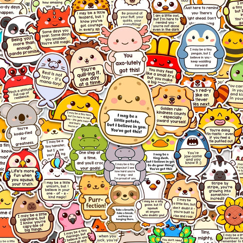 200Pcs Emotional Support Buddies Stickers