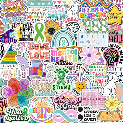 150 PCS Mental Health Matters Stickers Pack
