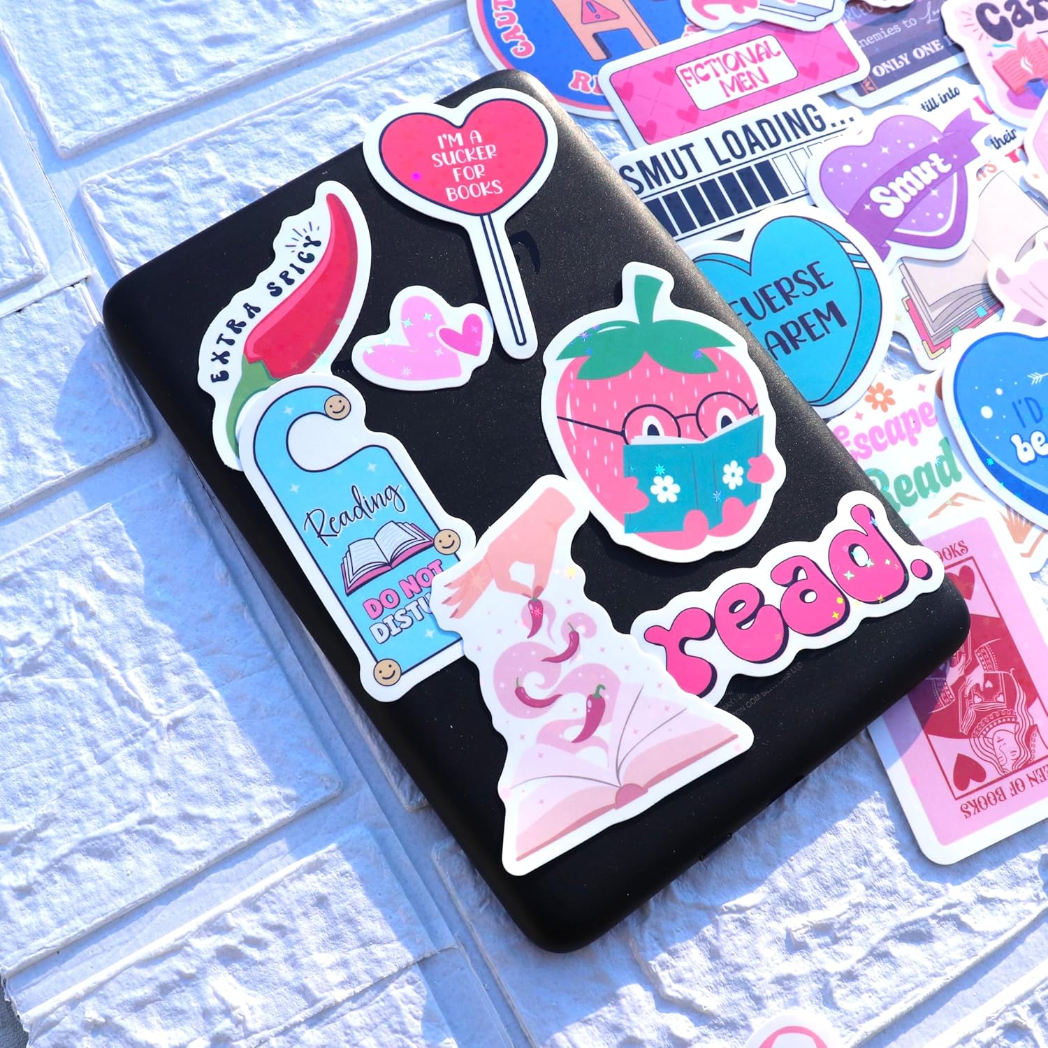 120 PCS Romance Book Stickers for Kindle
