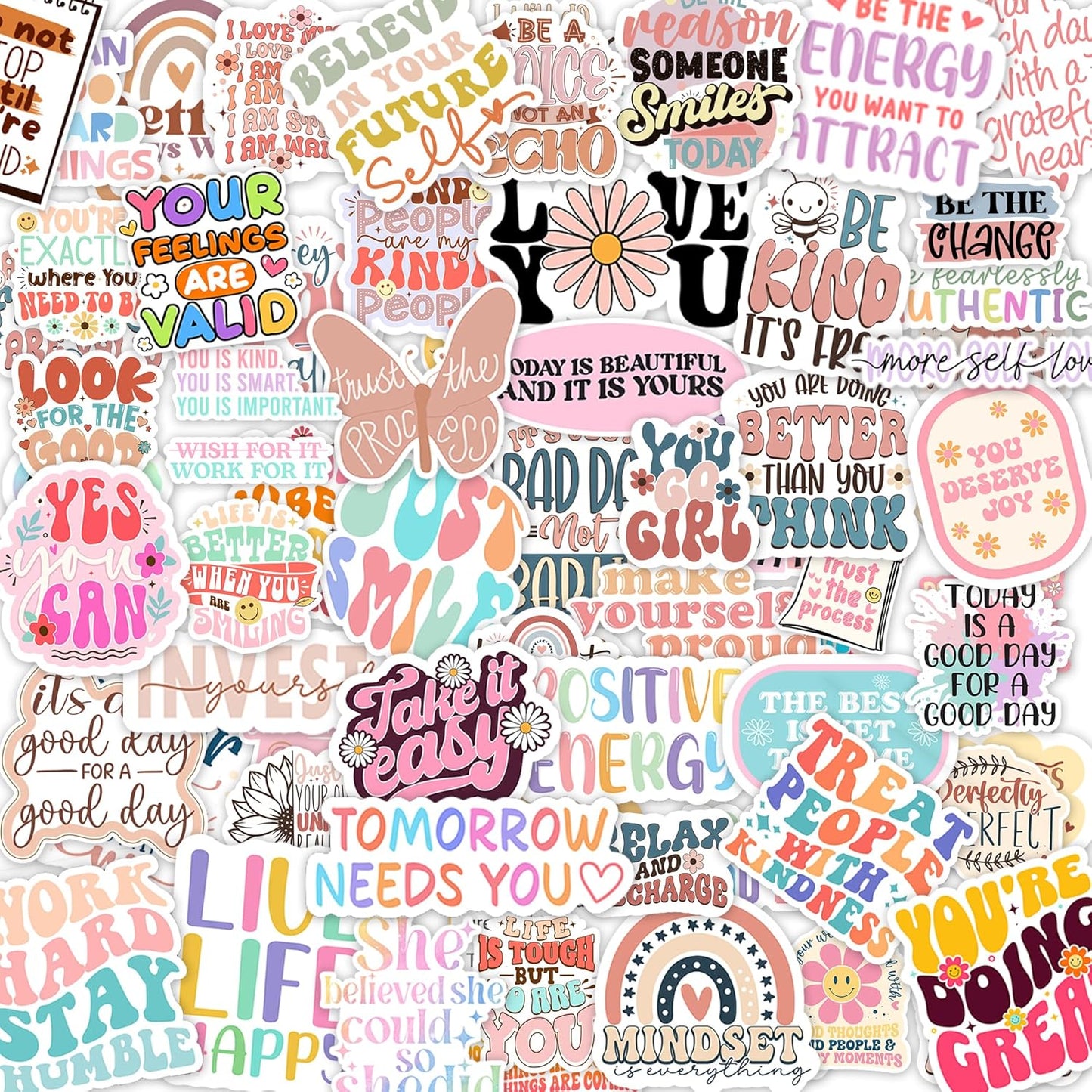 300PCS Mental Health & Affirmation Stickers