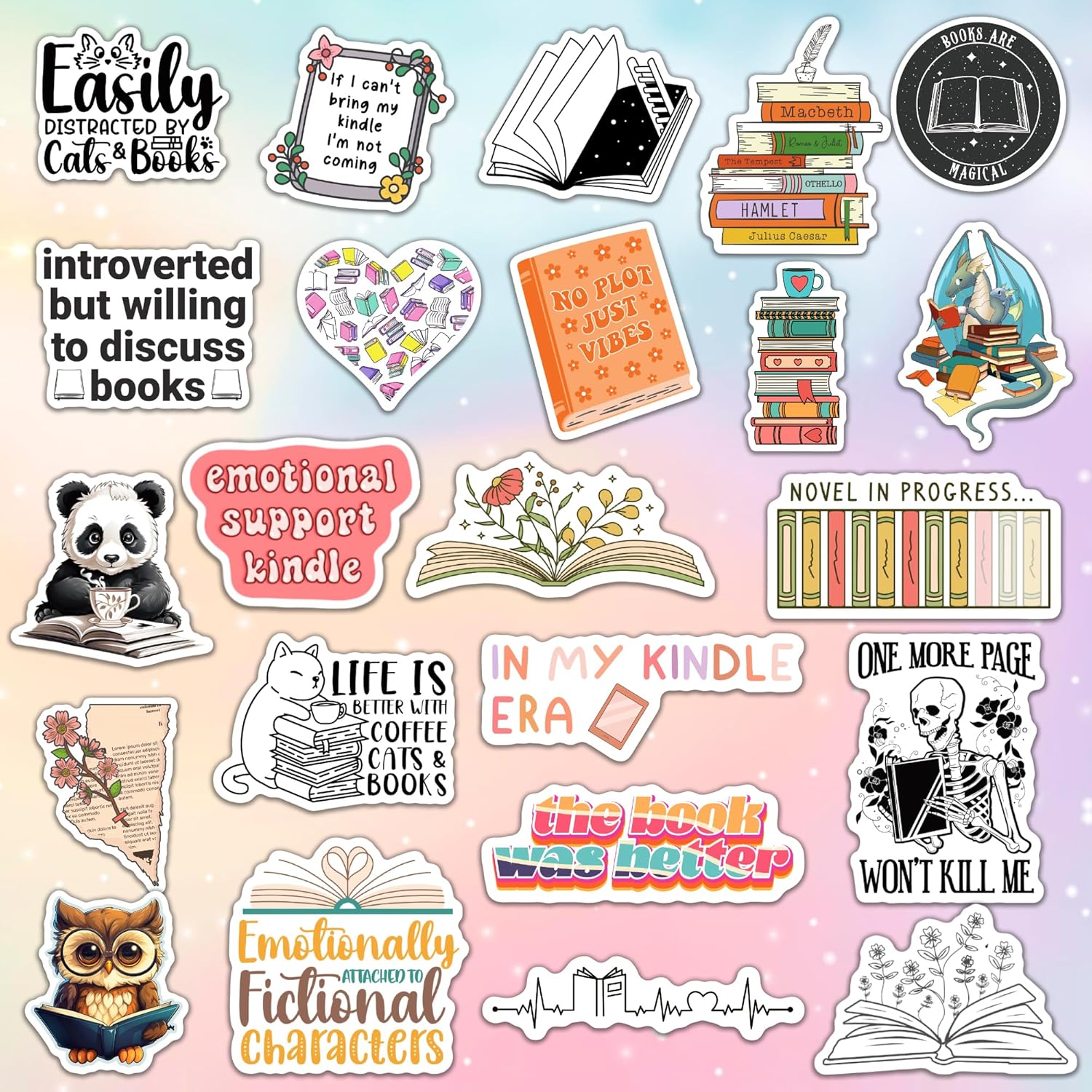 150pcs Stickers for Kindle