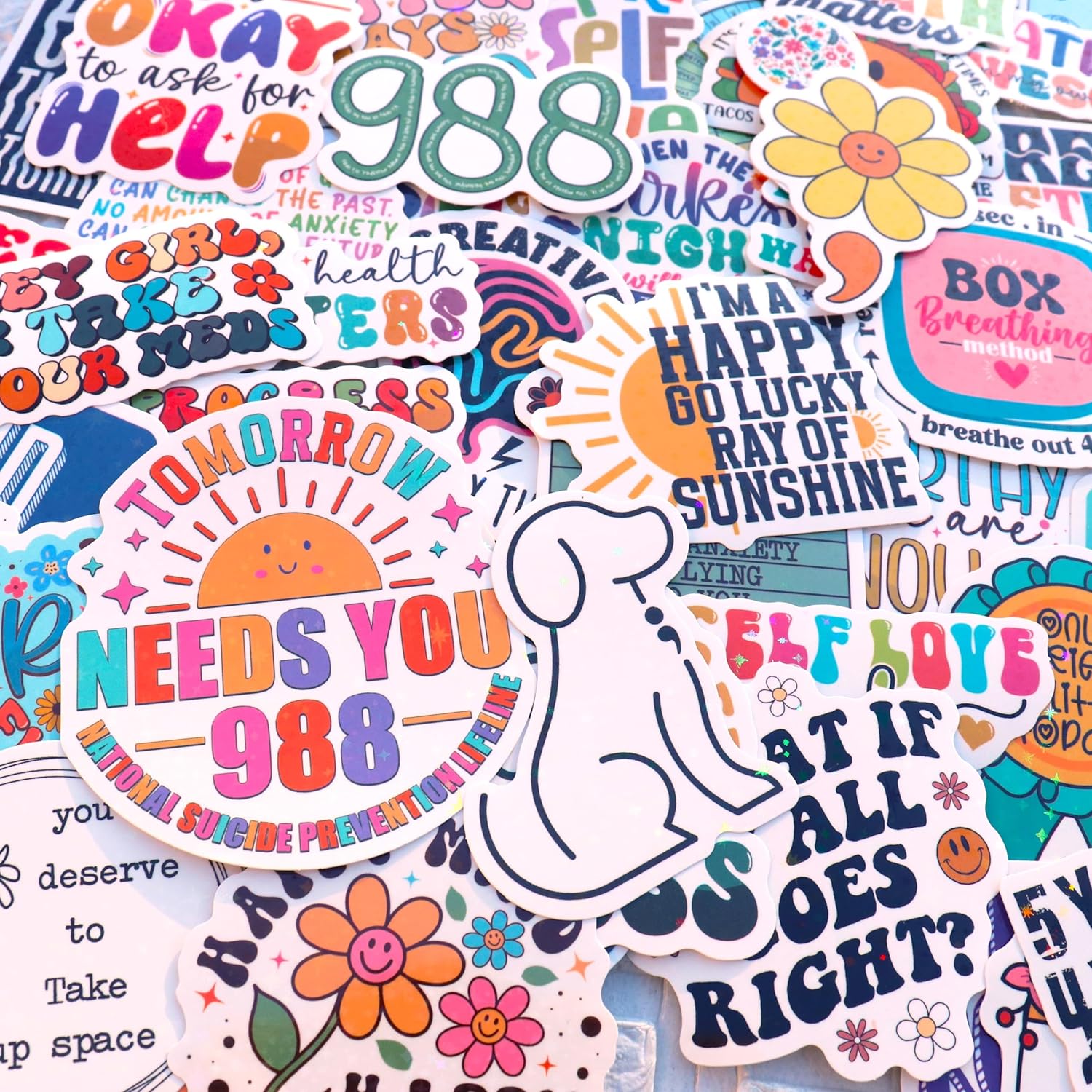 150 PCS Mental Health Matters Stickers Pack