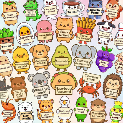 800PCS Punny Teacher Stickers, Positive Bulk Classroom