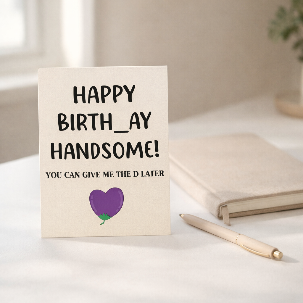 Happy birthday handsome - Funny Birthday Card