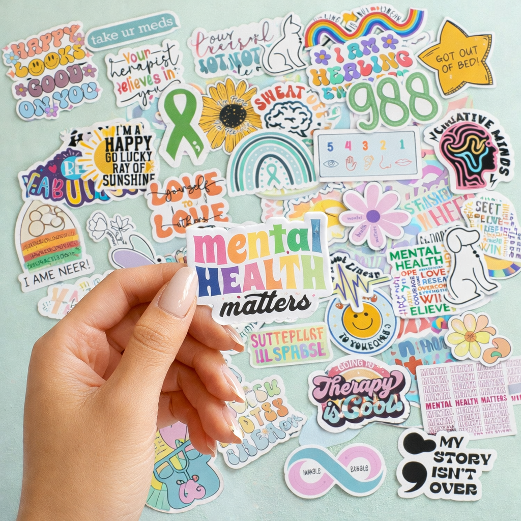 150 PCS Mental Health Matters Stickers Pack