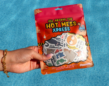 225PCS Funny Holographic Stickers, Waterproof