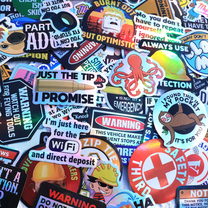 300PCS Just Send it Stickers Pack for Adults