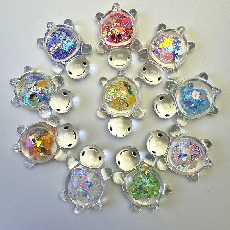Luminous Glitter Turtle Mystery Bags - Glow in the Dark Miniature Sea Turtle Figurines | Kawaii Desk Decor & Sensory Su…