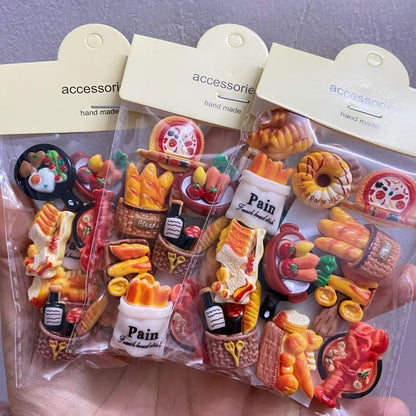 Miniature European Bakery Resin Charms – Cute Faux Food DIY Craft Sets