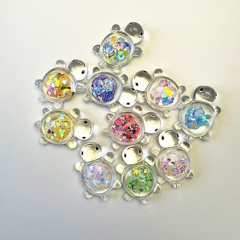 Luminous Glitter Turtle Mystery Bags - Glow in the Dark Miniature Sea Turtle Figurines | Kawaii Desk Decor & Sensory Su…