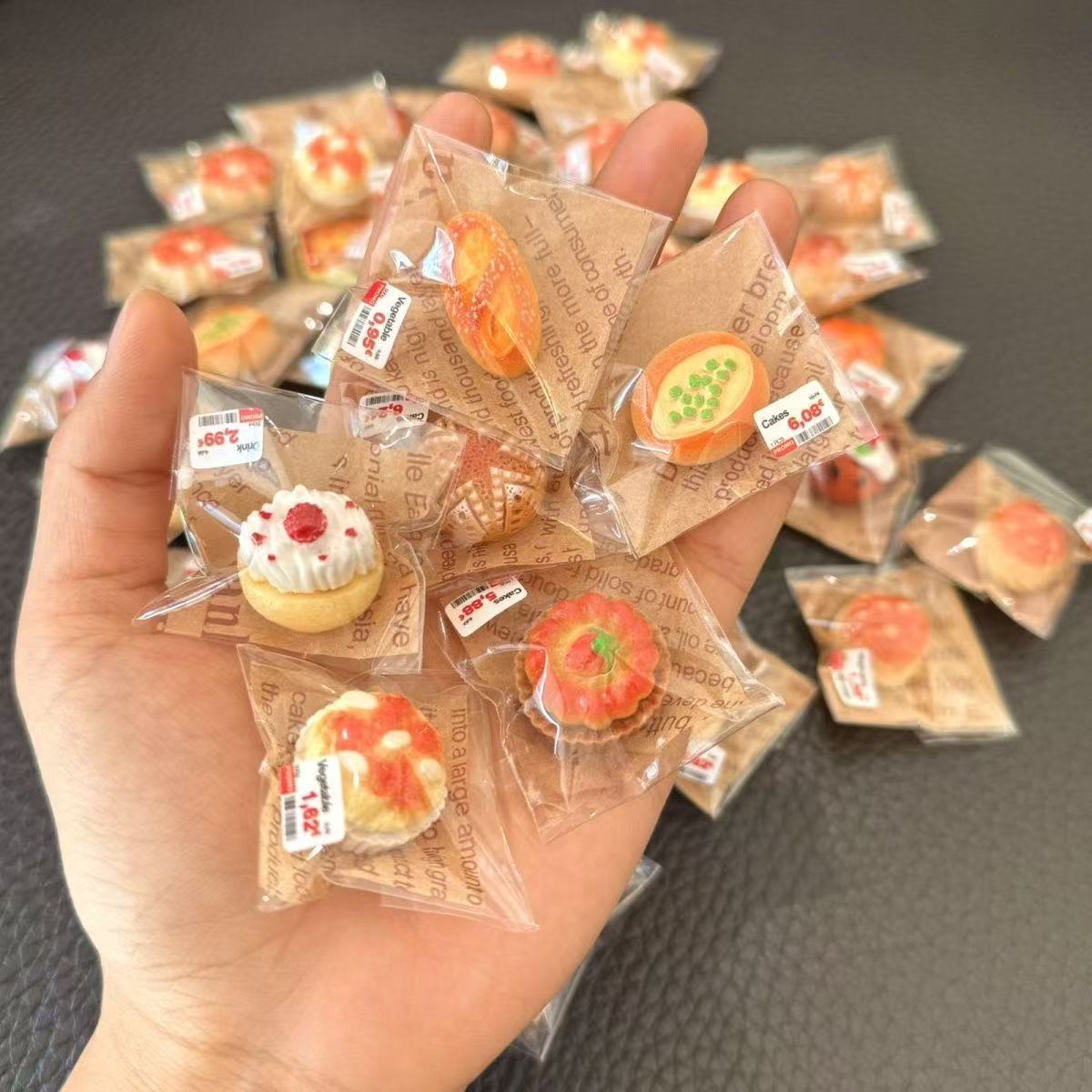Miniature Dessert & Bakery Food Toys - Individual Blind Bag Packaging, Realistic Tiny Food Models for Kids’ Dollhouse &…