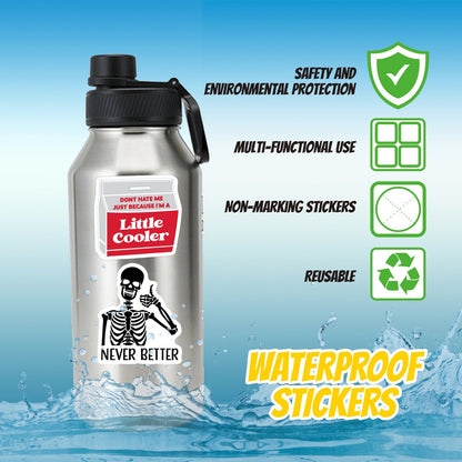 130 Pcs Funny Saying Stickers Quote Water Bottles Stickers