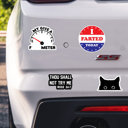 130 Pcs Funny Saying Stickers for Adults Quote Water Bottles Stickers Pack Waterproof Cool Accesory for Laptop, Bumper,…